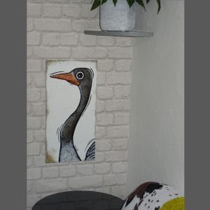 Tableau enfant autruche