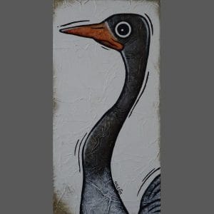 Tableau enfant autruche