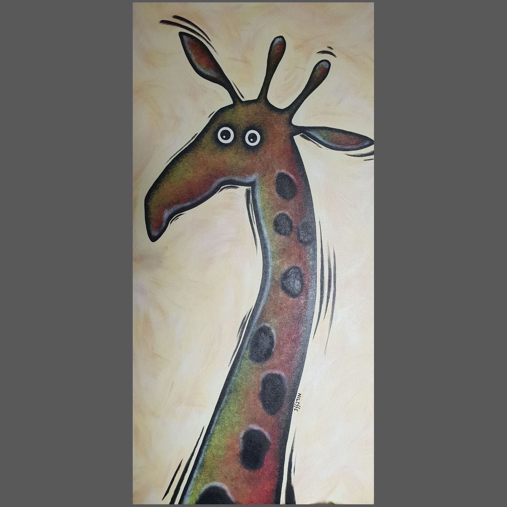 tableau animaux enfant girafe