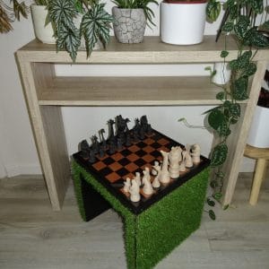 Jeu d’échecs Animaux de la Jungle en 3D – Artisanat Unique et Écologique