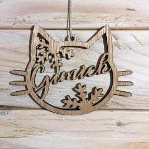 boule de noël chat personnalisable