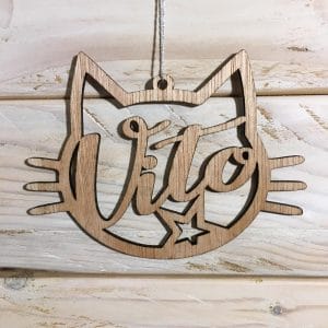 boule de noël chat personnalisable