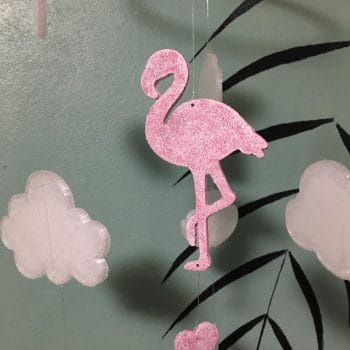 Mobile pour enfant décoration chambre bébé - flamant rose – Image 2