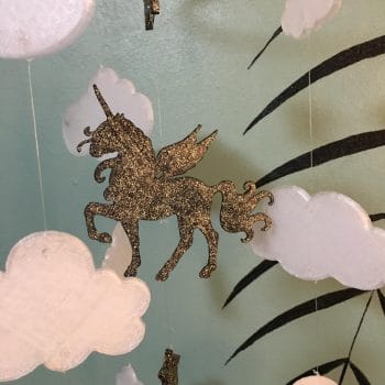 Mobile licorne enfant fait main - Décoration féerique pour la chambre – Image 4