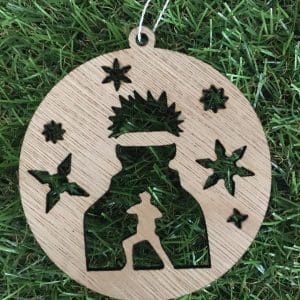 boule de Noël en bois Naruto shippuden