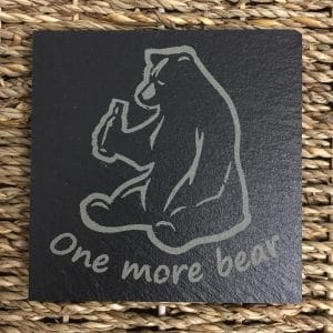 Dessous de verre ours personnalisable