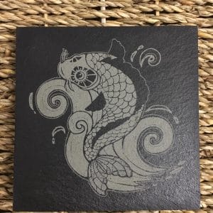 4 dessous de verre poisson