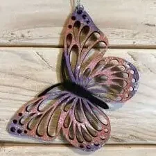 papillon decoration peint à la main