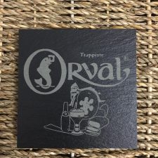 dessous de verre en ardoise orval