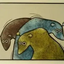 ours peinture tableau art artisanale pour enfant tableaux